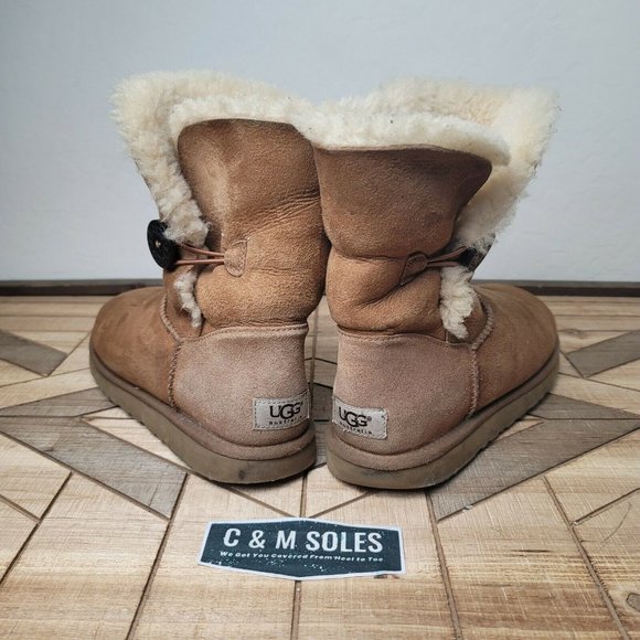 UGG Australia Bailey Button Shearling Chestnut - Picture 5 of 9